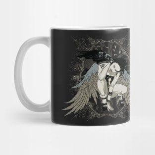 angel with black crow Mug